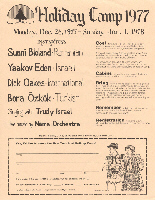Holiday Camp Flyer 1977-1