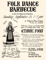 Holiday Camp BBQ Flyer 1977