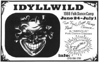 Idyllwild Workshop Advertisement 1988-1