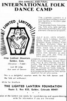Lighted Lantern Advertisement 1975