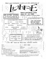 L.I.F.E. Dance and Music Camp flyer