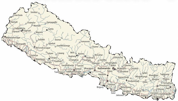 Map of Nepal