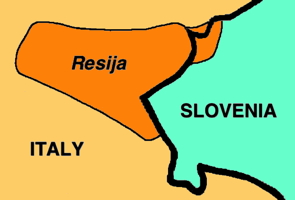 Map of Resija
