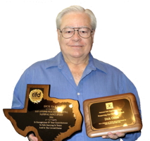 Dick holds two awards, 2014