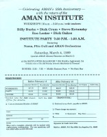 AMAN 1981 Institute